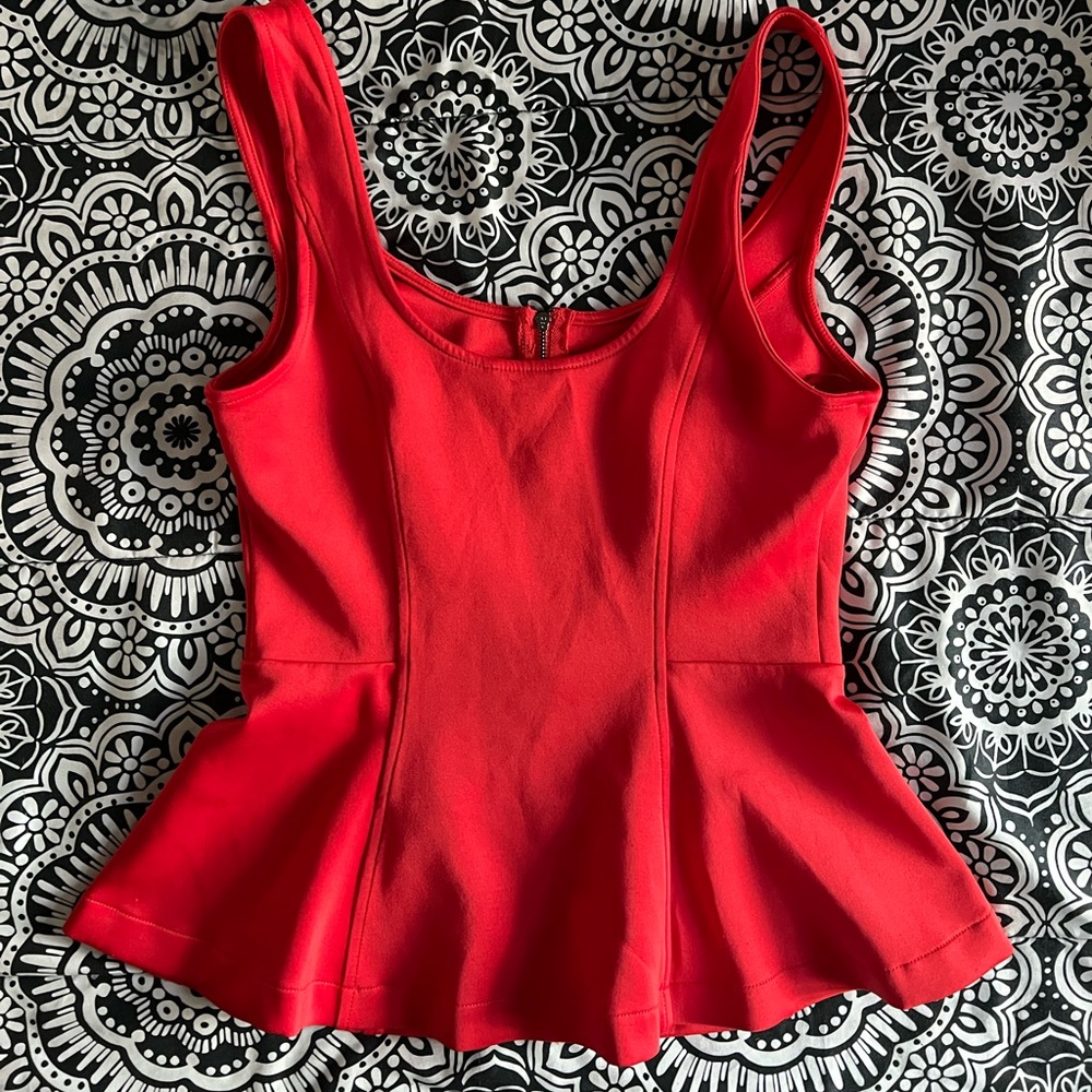 Guess red top.